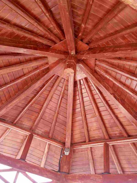 江西国家湿地公园防腐木圆亭7818 帖子ID:2970-木图网-木结构之家 www.woodpic.cn