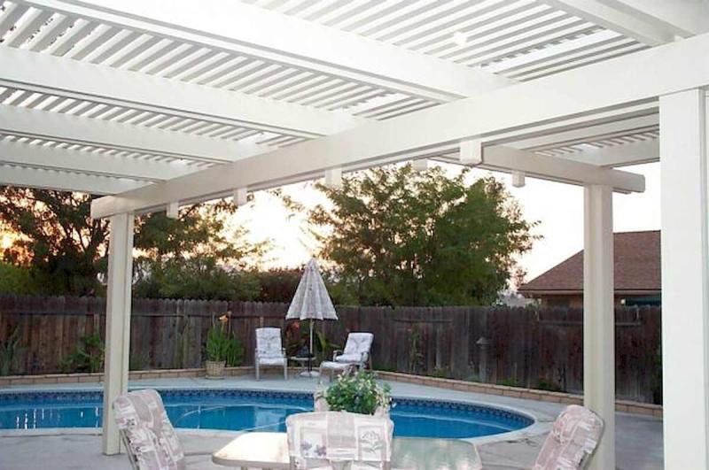 刷白漆的木结构廊架929 帖子ID:2976-木图网-木结构之家 www.woodpic.cn