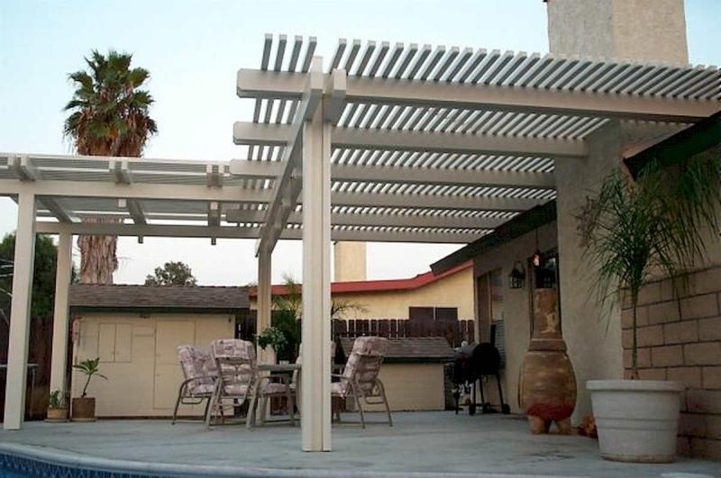 刷白漆的木结构廊架1494 帖子ID:2976-木图网-木结构之家 www.woodpic.cn