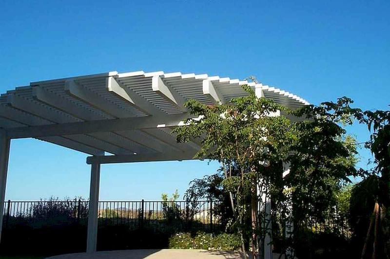 刷白漆的木结构廊架242 帖子ID:2976-木图网-木结构之家 www.woodpic.cn