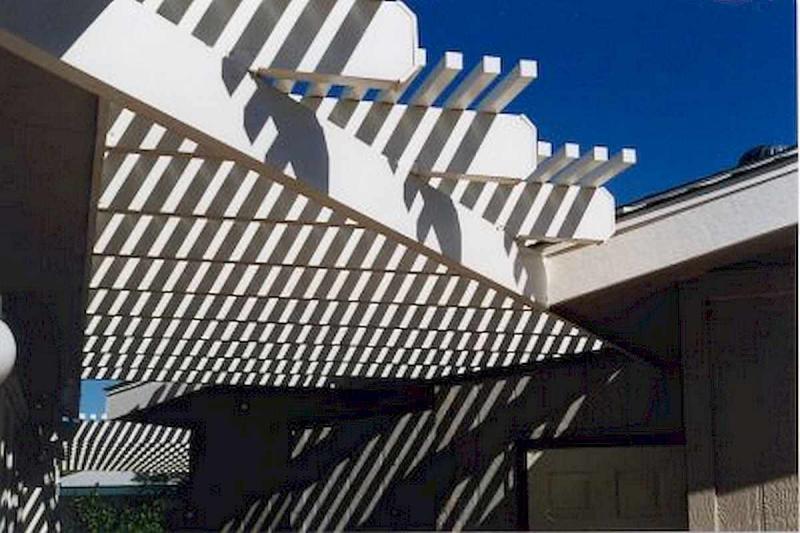 刷白漆的木结构廊架2285 帖子ID:2976-木图网-木结构之家 www.woodpic.cn