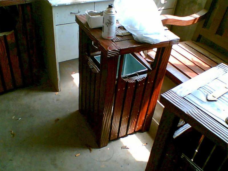 表面炭化木景观垃圾筒8295 帖子ID:2978-木图网-木结构之家 www.woodpic.cn