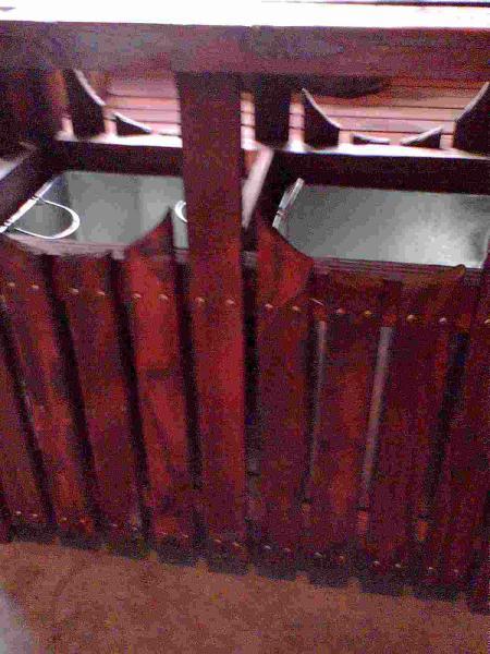 表面炭化木景观垃圾筒9945 帖子ID:2978-木图网-木结构之家 www.woodpic.cn