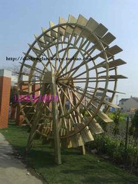 防腐木水车欣赏一3813 帖子ID:2859-木图网-木结构之家 www.woodpic.cn
