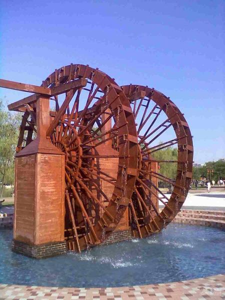 防腐木水车欣赏六4825 帖子ID:2864-木图网-木结构之家 www.woodpic.cn