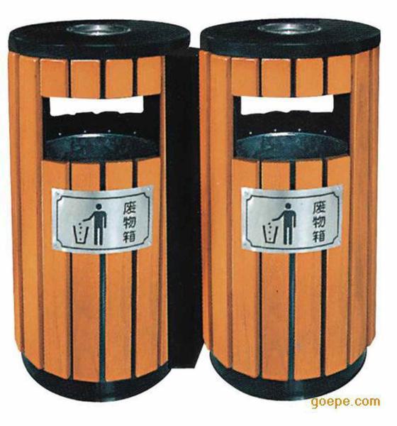 防腐木垃圾桶欣赏一9420 帖子ID:2877-木图网-木结构之家 www.woodpic.cn