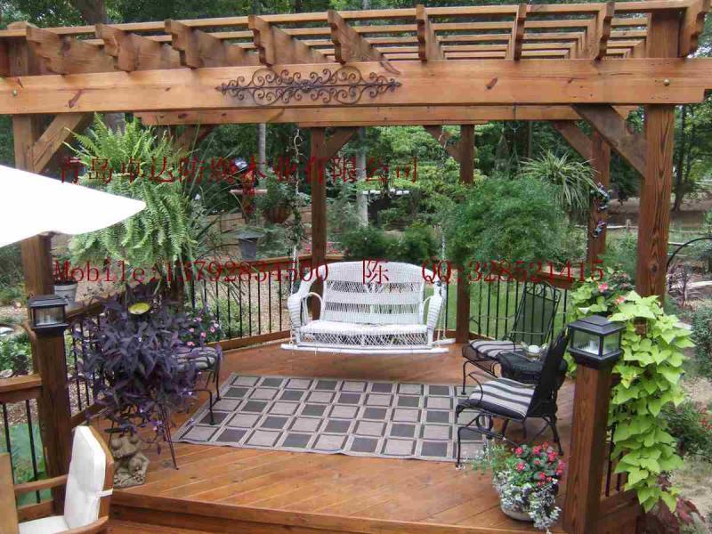 防腐木庭院景观欣赏一9700 帖子ID:2889-木图网-木结构之家 www.woodpic.cn