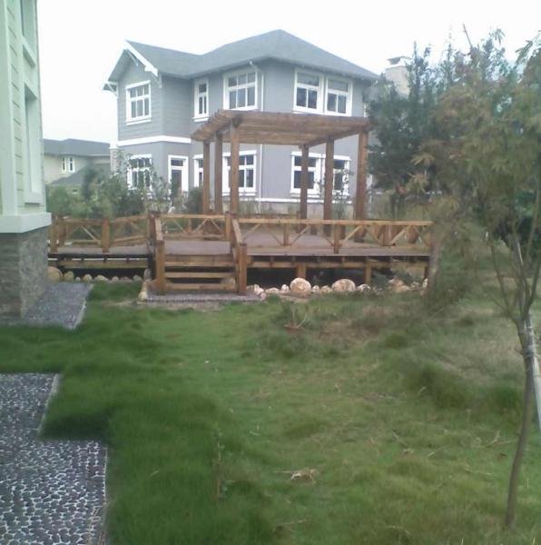 防腐木庭院景观欣赏一3524 帖子ID:2889-木图网-木结构之家 www.woodpic.cn