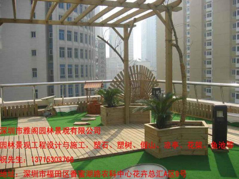防腐木庭院景观欣赏七3702 帖子ID:2895-木图网-木结构之家 www.woodpic.cn