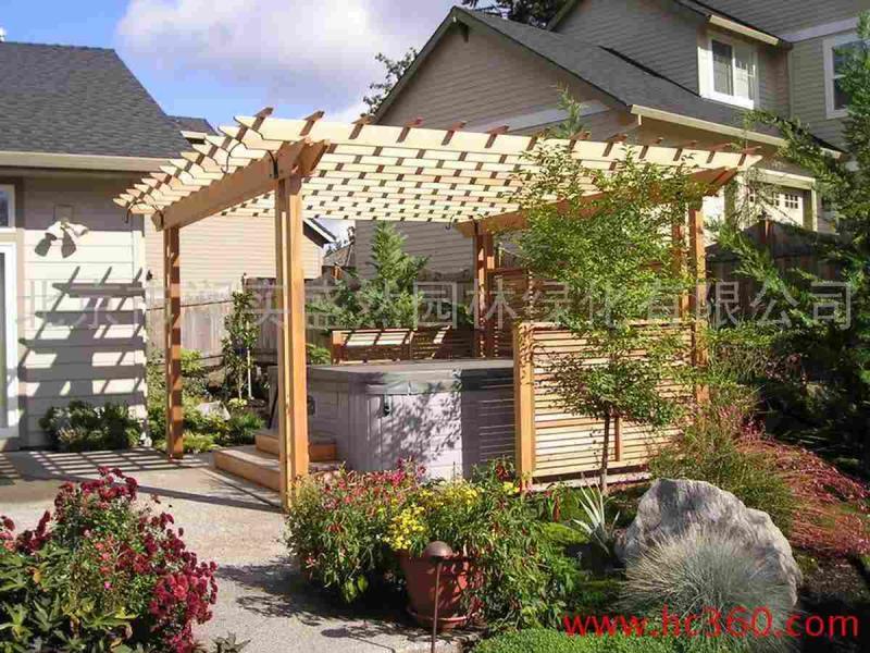 防腐木庭院景观欣赏七4429 帖子ID:2895-木图网-木结构之家 www.woodpic.cn