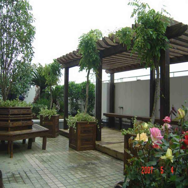 防腐木庭院景观欣赏十七8071 帖子ID:2905-木图网-木结构之家 www.woodpic.cn