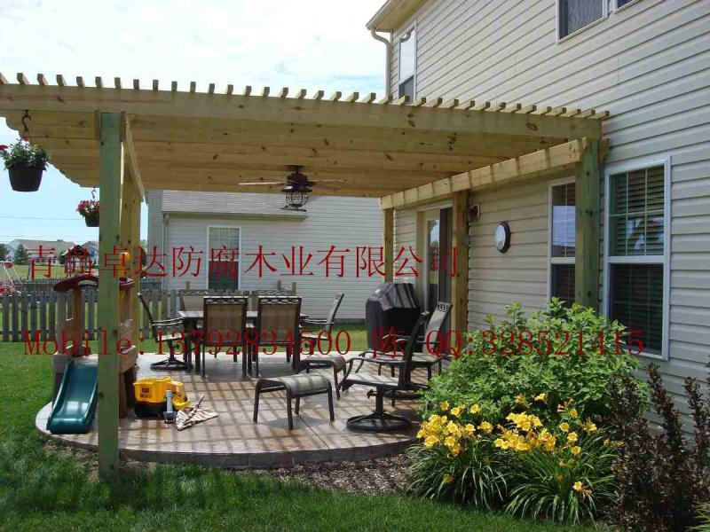 防腐木庭院景观欣赏二十7166 帖子ID:2908-木图网-木结构之家 www.woodpic.cn