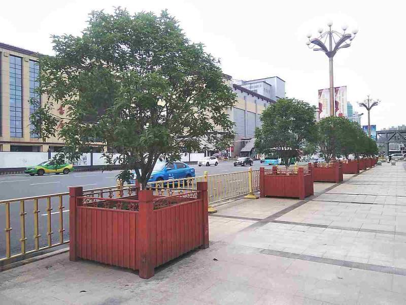 南昌市八一广场防腐木花箱5749 帖子ID:2991-木图网-木结构之家 www.woodpic.cn