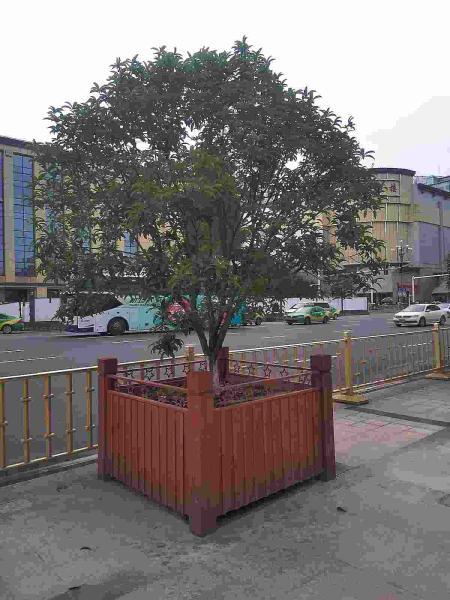 南昌市八一广场防腐木花箱9191 帖子ID:2991-木图网-木结构之家 www.woodpic.cn