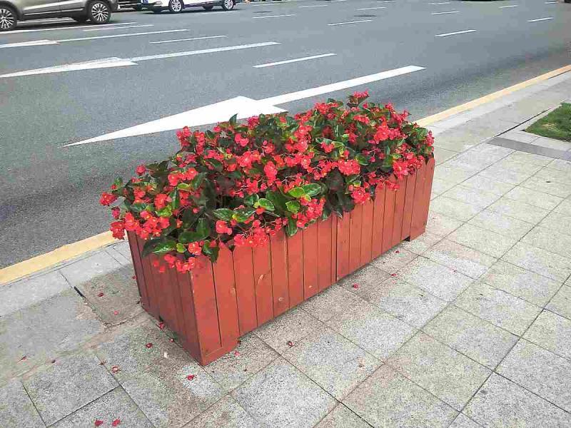 南昌市八一广场防腐木花箱5273 帖子ID:2991-木图网-木结构之家 www.woodpic.cn