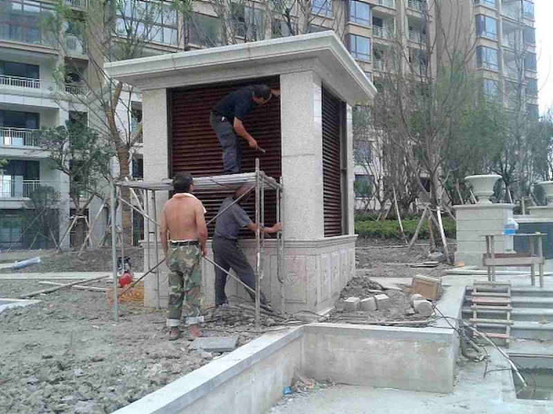 户外木百叶施工安装组图4243 帖子ID:3000-木图网-木结构之家 www.woodpic.cn