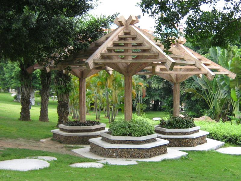 防腐木景观单亭9195 帖子ID:764-木图网-木结构之家 www.woodpic.cn