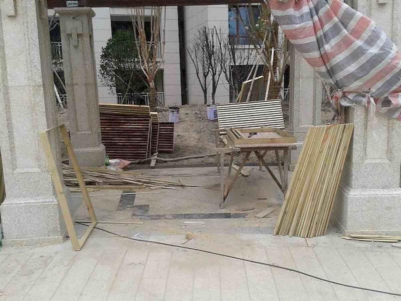 户外木百叶施工安装组图1376 帖子ID:3000-木图网-木结构之家 www.woodpic.cn