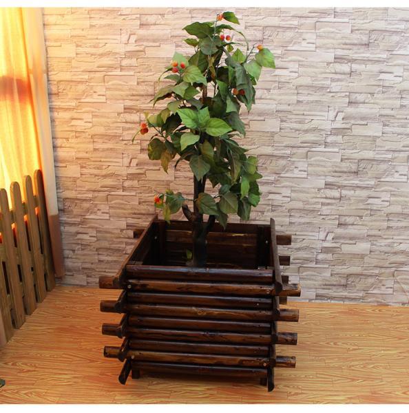 防腐木半圆木花箱5122 帖子ID:932-木图网-木结构之家 www.woodpic.cn