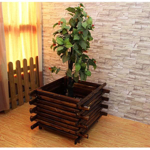 防腐木半圆木花箱7871 帖子ID:932-木图网-木结构之家 www.woodpic.cn