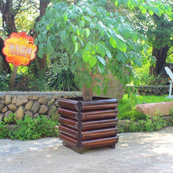 防腐木半圆木花箱5961 帖子ID:932-木图网-木结构之家 www.woodpic.cn