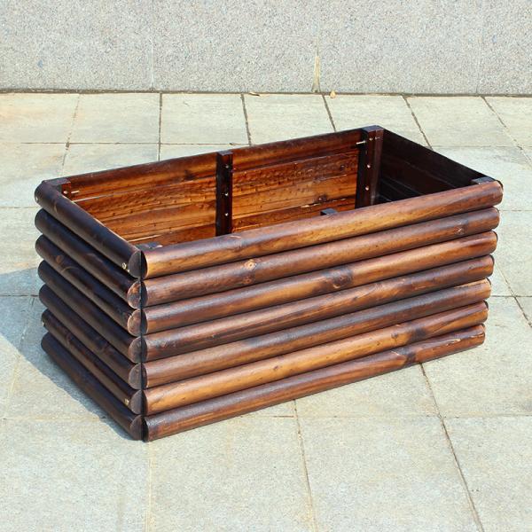 防腐木半圆木花箱2388 帖子ID:932-木图网-木结构之家 www.woodpic.cn