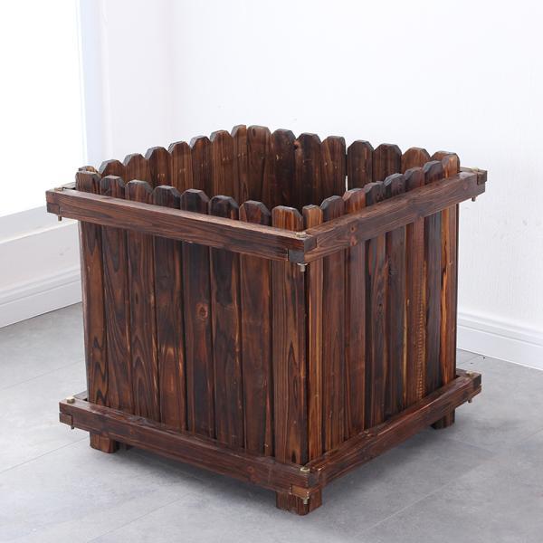 罗马柱防腐木花箱6808 帖子ID:941-木图网-木结构之家 www.woodpic.cn