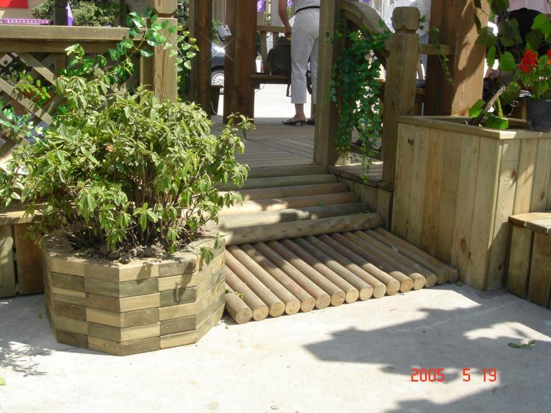 多边形防腐木花箱4722 帖子ID:935-木图网-木结构之家 www.woodpic.cn