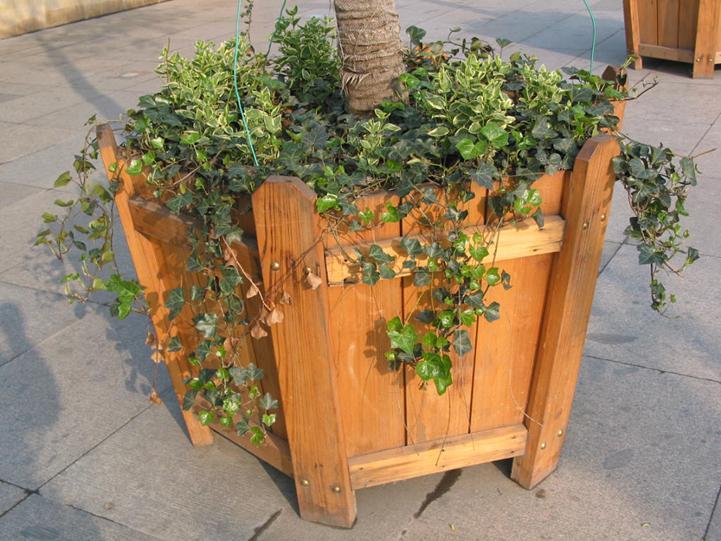 多边形防腐木花箱45 帖子ID:935-木图网-木结构之家 www.woodpic.cn