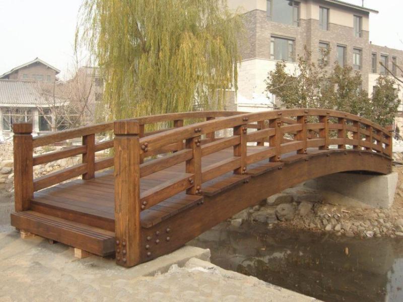 防腐木曲桥6010 帖子ID:956-木图网-木结构之家 www.woodpic.cn