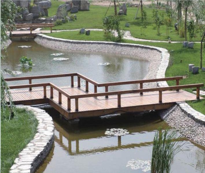 防腐木曲桥9537 帖子ID:956-木图网-木结构之家 www.woodpic.cn