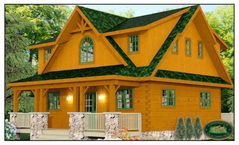 木结构别墅户型图0292852 帖子ID:8308-木图网-木结构之家 www.woodpic.cn