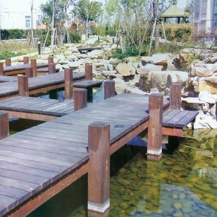防腐木九曲桥3890 帖子ID:957-木图网-木结构之家 www.woodpic.cn
