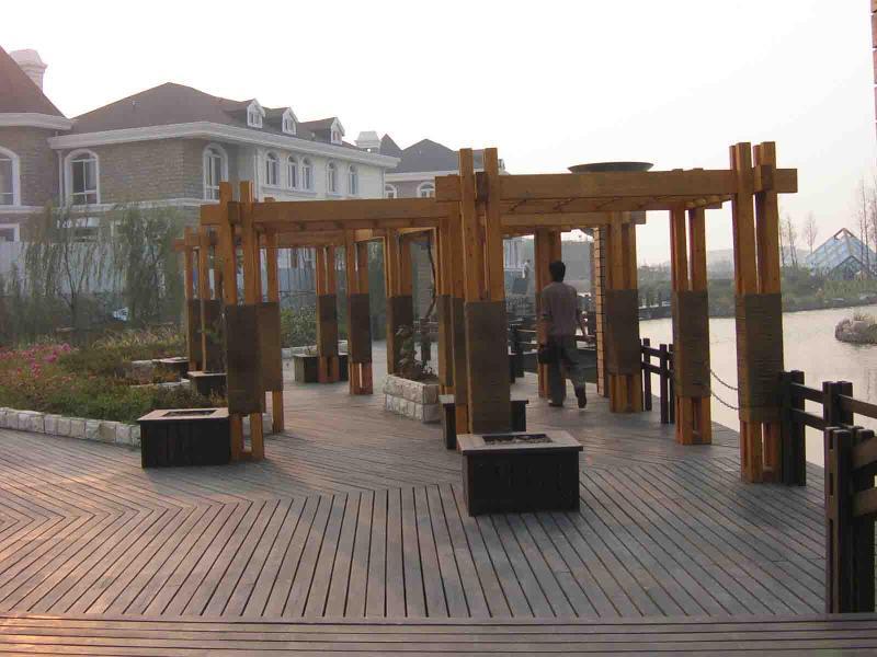 网格防腐木花架9220 帖子ID:972-木图网-木结构之家 www.woodpic.cn