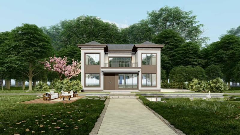 江西省南昌市农村住房设计图集[218㎡户型]9949 帖子ID:9607-木图网-木结构之家 www.woodpic.cn