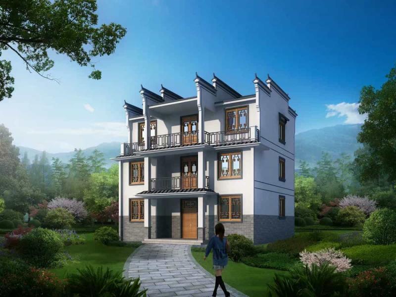 江西省南昌市农村住房设计图集[装配式建筑349㎡户型]3953 帖子ID:9623-木图网-木结构之家 www.woodpic.cn