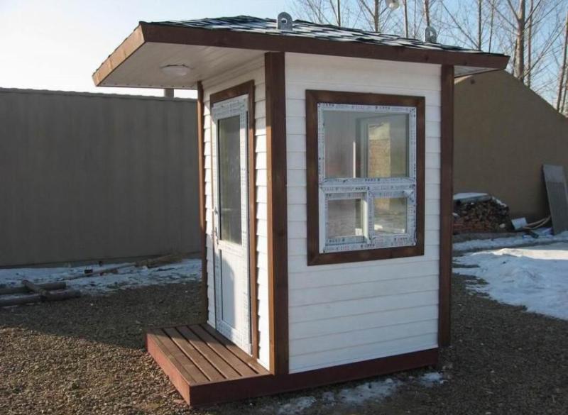 防腐木移动式岗亭9646 帖子ID:990-木图网-木结构之家 www.woodpic.cn