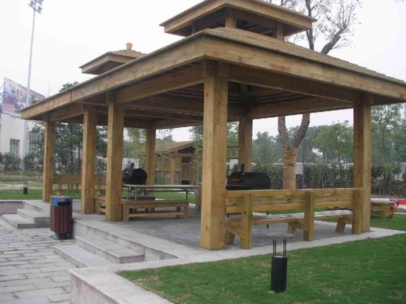 防腐木景观连亭6986 帖子ID:982-木图网-木结构之家 www.woodpic.cn