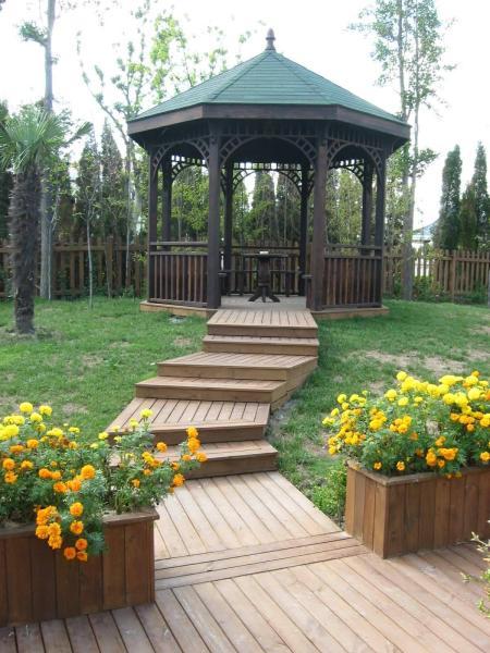 户外防腐木八角亭1770 帖子ID:983-木图网-木结构之家 www.woodpic.cn