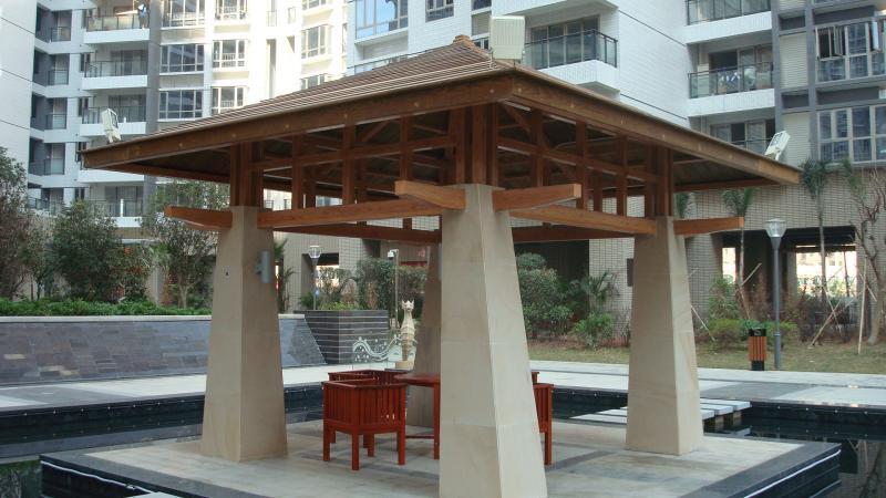 混木结构四角亭9136 帖子ID:984-木图网-木结构之家 www.woodpic.cn