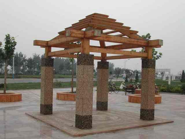 户外混木漏光凉亭5560 帖子ID:997-木图网-木结构之家 www.woodpic.cn