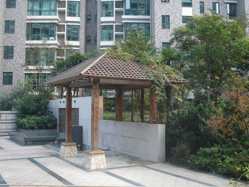 户外混木漏光凉亭7163 帖子ID:997-木图网-木结构之家 www.woodpic.cn