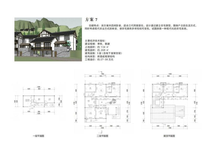 湖南省新时代农村住宅方案7115 帖子ID:10448-木图网-木结构之家 www.woodpic.cn