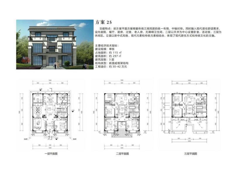 湖南省新时代农村住宅方案254455 帖子ID:10466-木图网-木结构之家 www.woodpic.cn