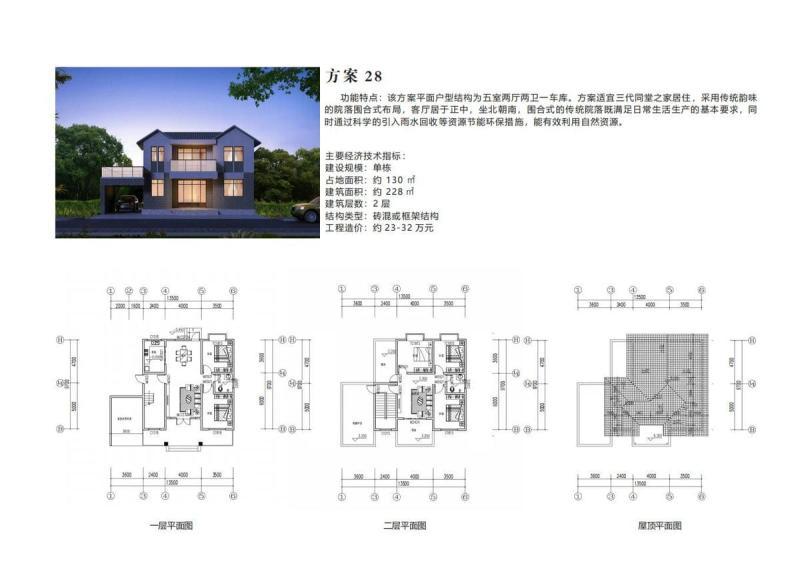 湖南省新时代农村住宅方案284856 帖子ID:10469-木图网-木结构之家 www.woodpic.cn