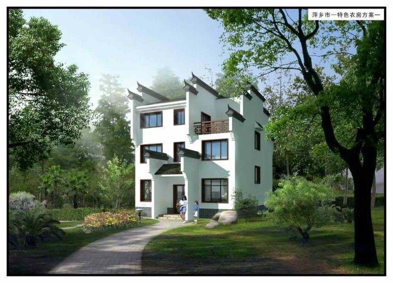 江西省萍乡市特色农房方案14105 帖子ID:10002-木图网-木结构之家 www.woodpic.cn