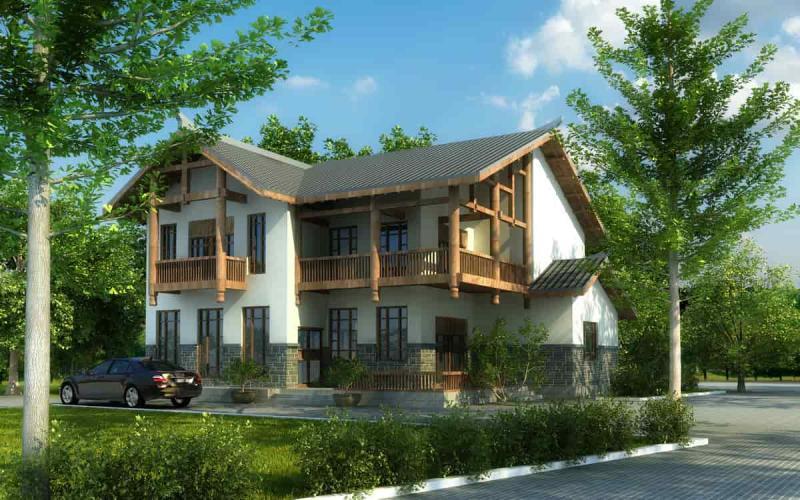 江西省宜春市特色农房方案44866 帖子ID:10020-木图网-木结构之家 www.woodpic.cn