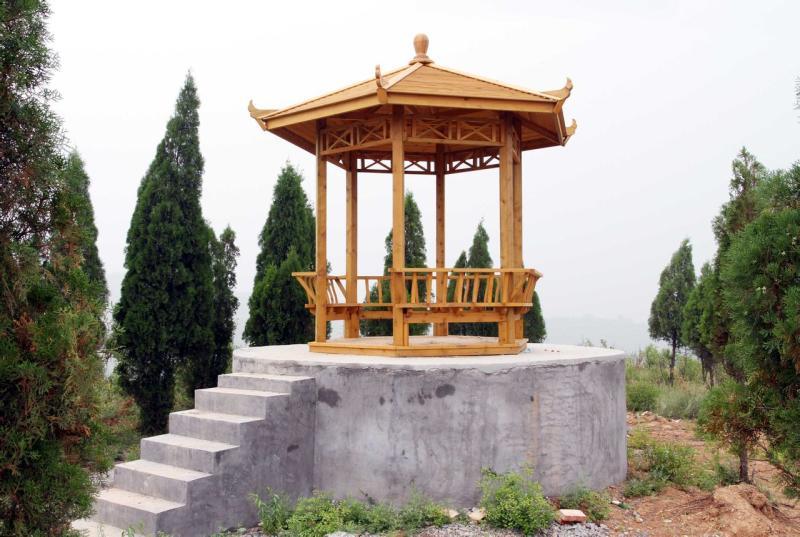 美人靠防腐木六角凉亭4092 帖子ID:1008-木图网-木结构之家 www.woodpic.cn