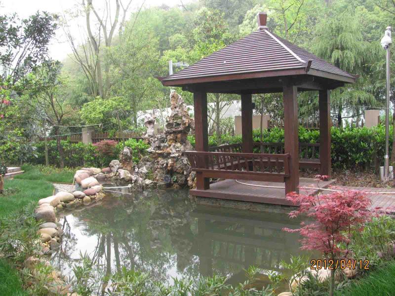 仿古瓦顶防腐木凉亭6082 帖子ID:1005-木图网-木结构之家 www.woodpic.cn