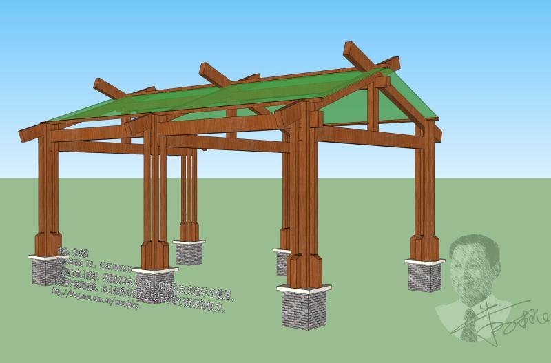 车库花架20110406039211 帖子ID:1128-木图网-木结构之家 www.woodpic.cn